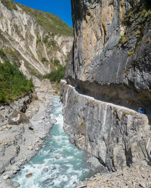 Nepal Motobiking ride photo, Manang Valley