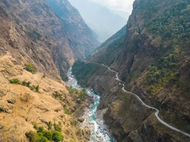 Nepal Motobiking ride photo, Manang Valley