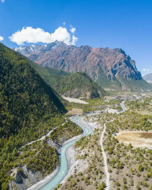 Nepal Motobiking ride photo, Manang Valley