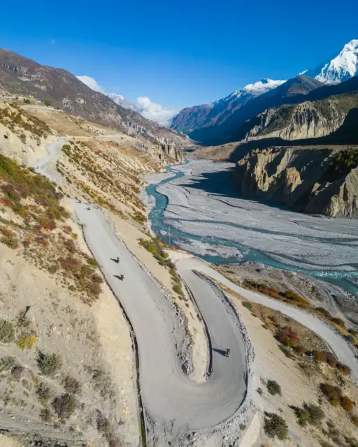 Nepal Motobiking ride photo, Manang Valley