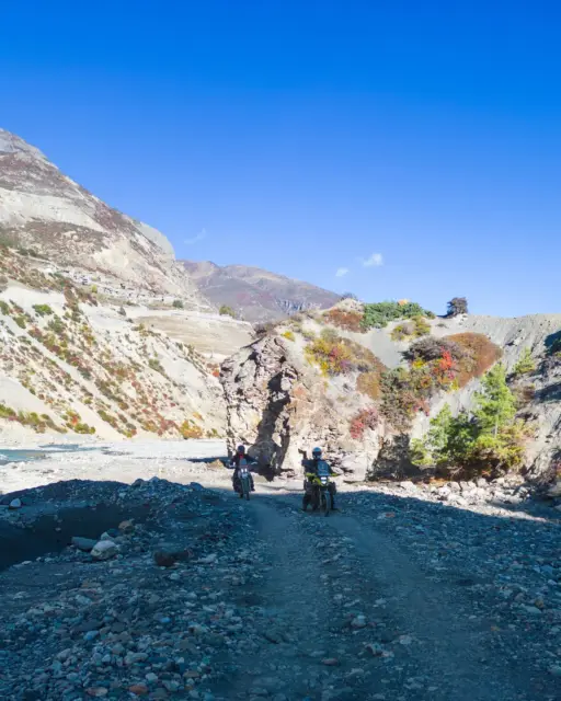 Nepal Motobiking ride photo, Manang Valley