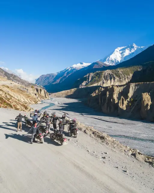 Nepal Motobiking ride photo, Manang Valley