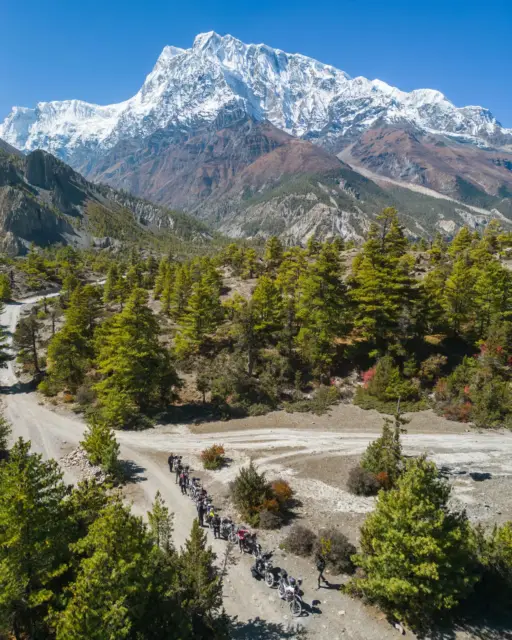 Nepal Motobiking ride photo, Manang Valley
