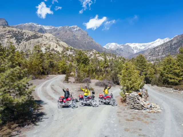 Nepal Motobiking ride photo, Manang Valley