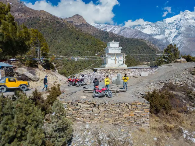 Nepal Motobiking ride photo, Manang Valley