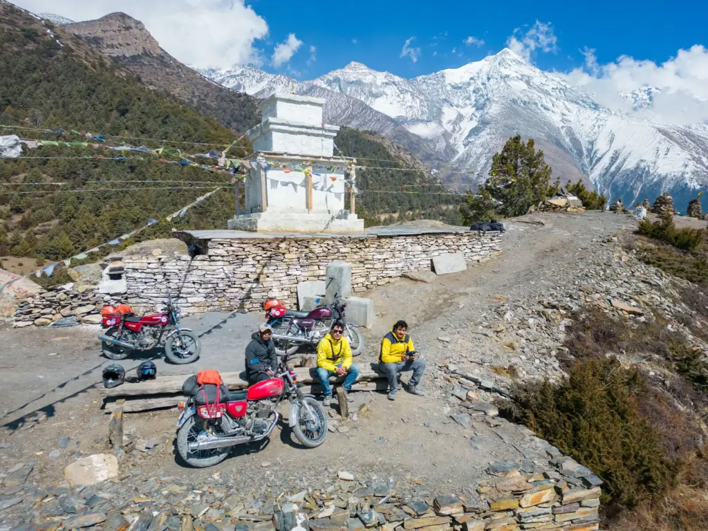 Nepal Motobiking ride photo, Manang Valley