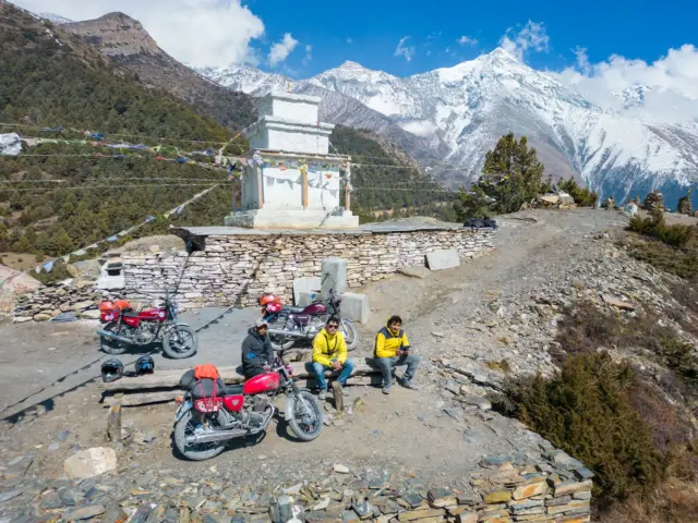 Nepal Motobiking ride photo, Manang Valley