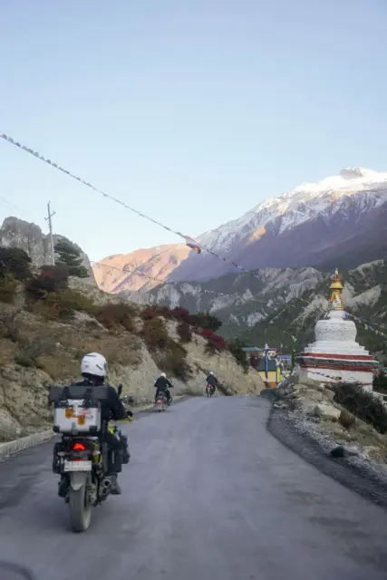 Nepal Motobiking ride photo, Manang Valley