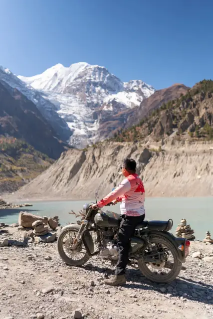 Nepal Motobiking ride photo, Manang Valley