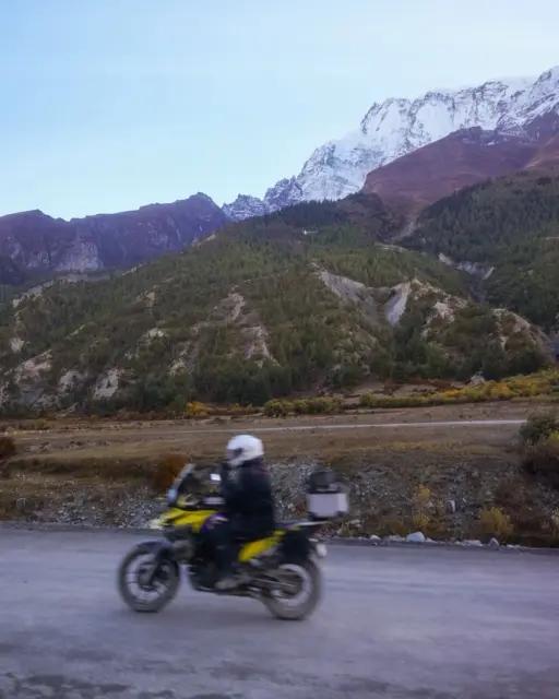 Nepal Motobiking ride photo, Manang Valley