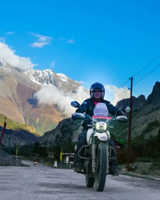 Nepal Motobiking ride photo, Manang Valley